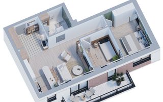 Apartament modern 3 camere, 72 mp– Finisaje premium, 0% comision - Poză 4