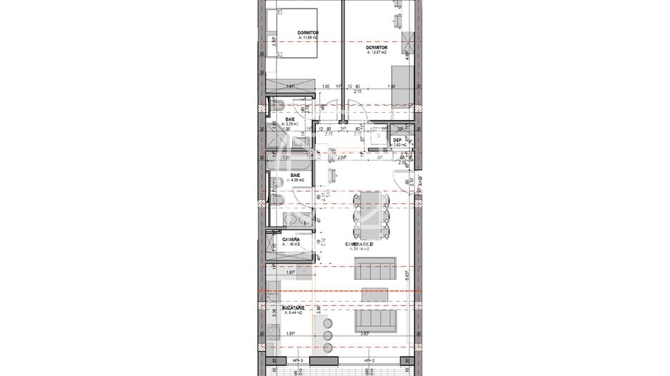 Apartament 3 camere - aer conditionat, 2 bai,dressing (NCL-COL-ap.23) - Poză 7