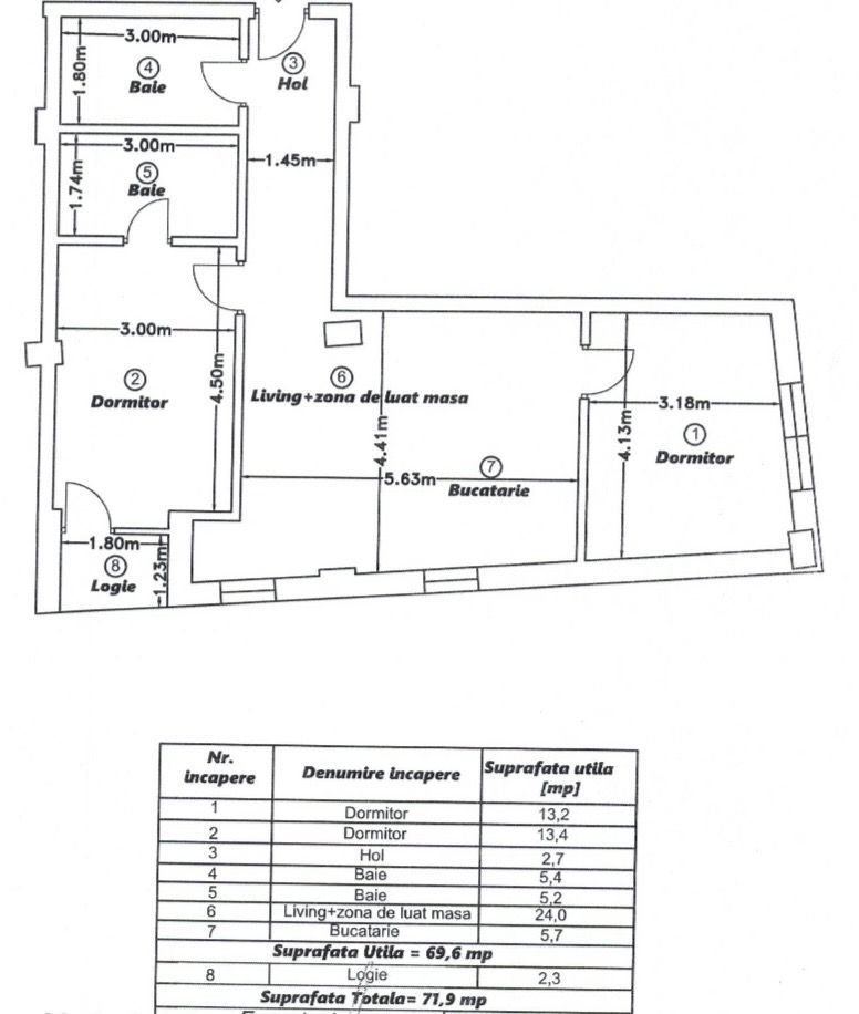 Apartament spațios | 3 camere | 2 băi | parcare | C. Baciului - Poză 10