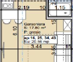 Garsoniera in Lazaret - Sibiu - Proiect Nou - Schiță 1