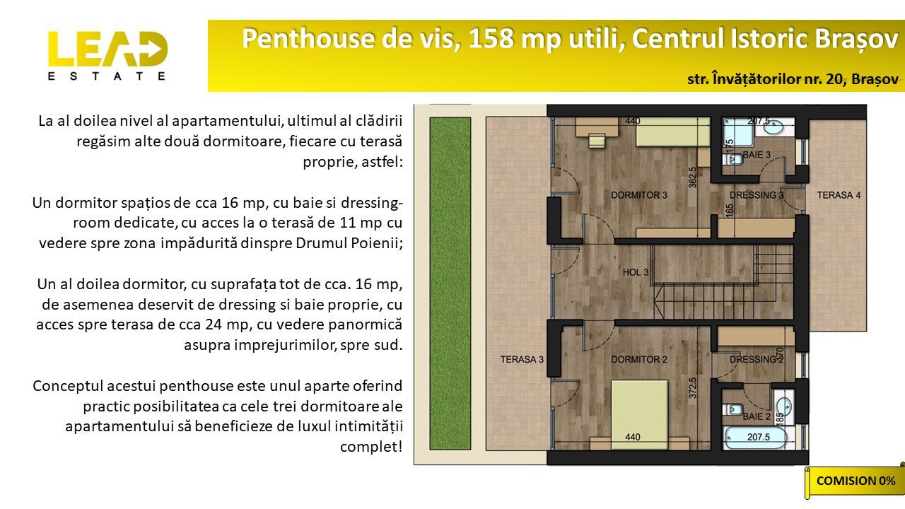 Lux si intimitate! Penthouse 158 mp, Centrul Istoric, Brasov - Poză 6