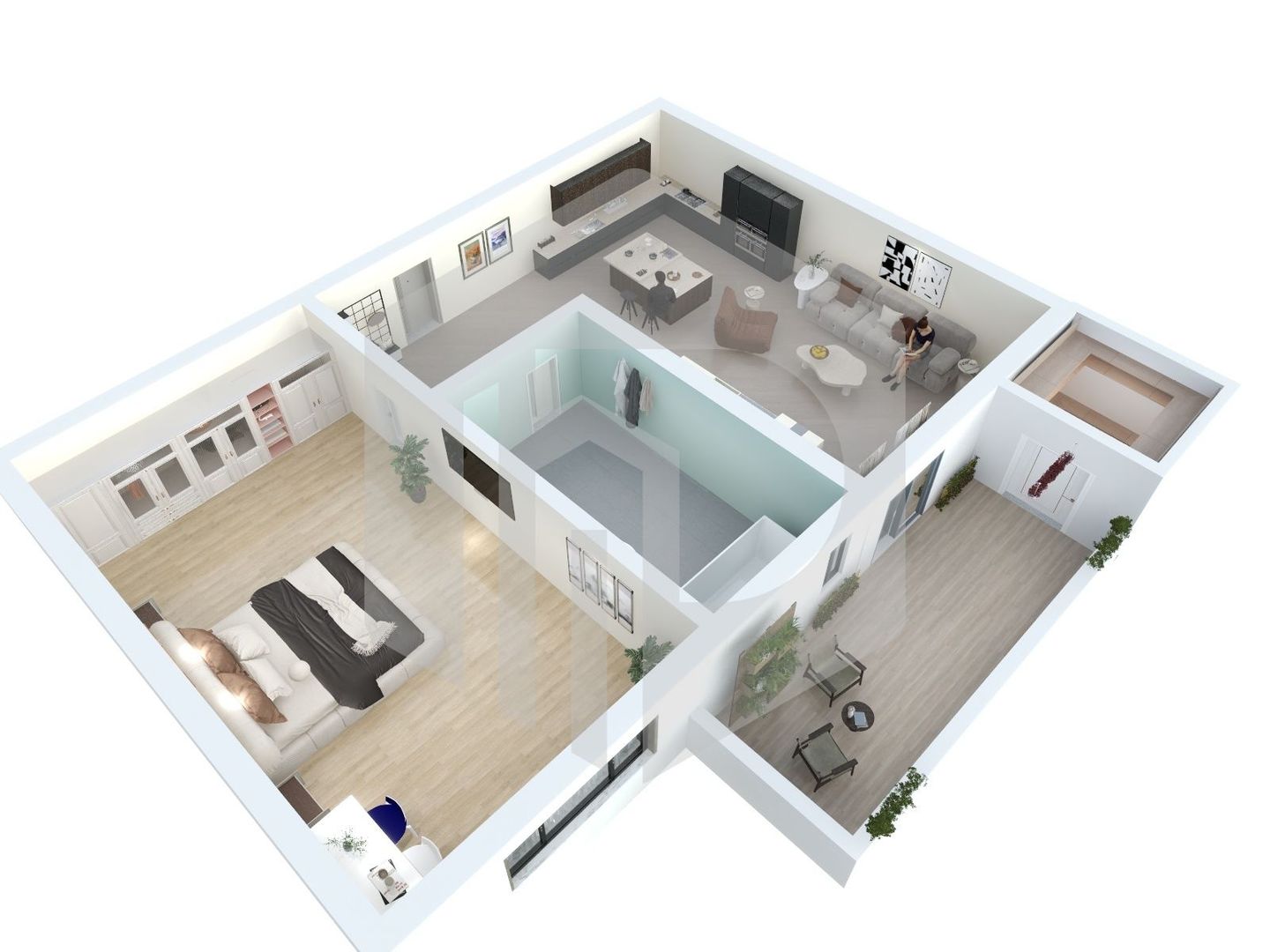 Apartament | 2 Camere | Lacul lui Binder | 40mpu | Parter | Gradina - Poză 5