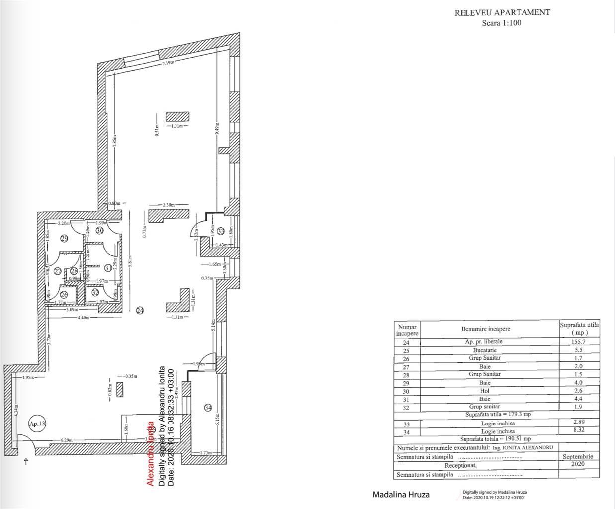Inchiriere Spatiu Birouri Barbu Vacarescu - 102 the Address Bucuresti - Schiță 13