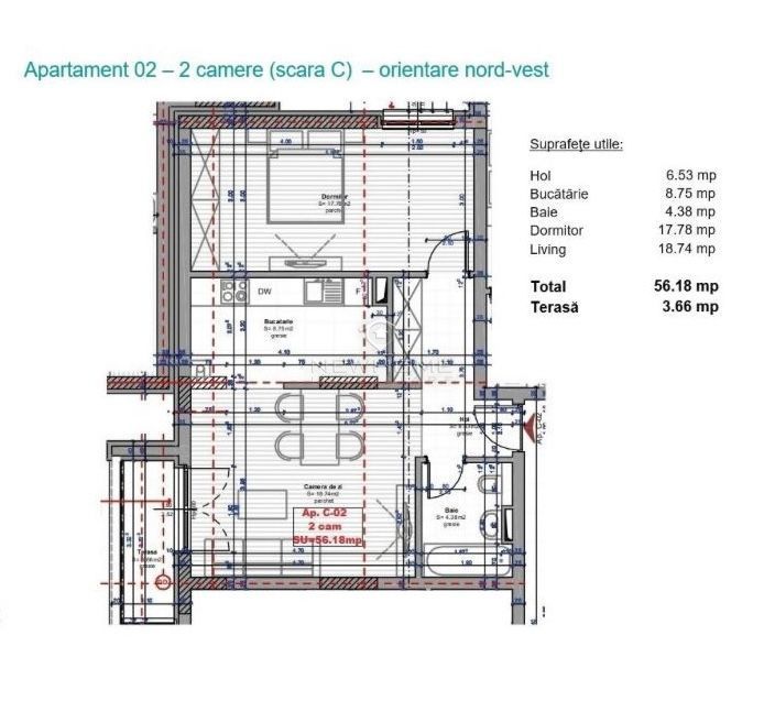 Apartament de vanzare 2 camere PARCARE, zona Iulius Mall - Poză 17