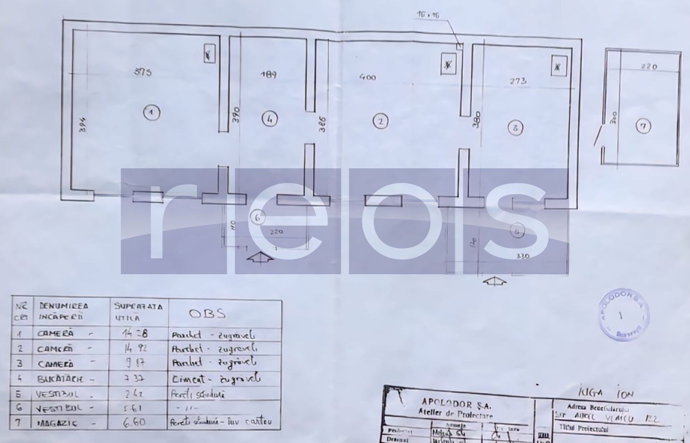 DE VANZARE CASA INTERBELICA  – 3 CAMERE - METROU STEFAN CEL MARE - Schiță 13