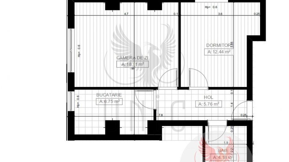 2 decomandate, etaj 1, Cornitoiu - Schiță 6