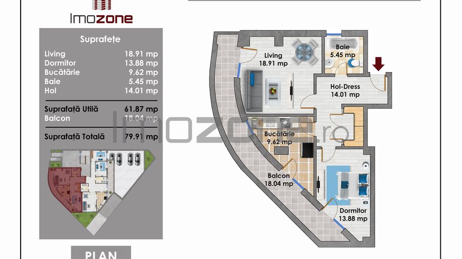 Crangasi, 2 Camere, Decomandat, 80mp, Metrou la 10 minute, Bloc Nou,  Zona Case - Poză 3