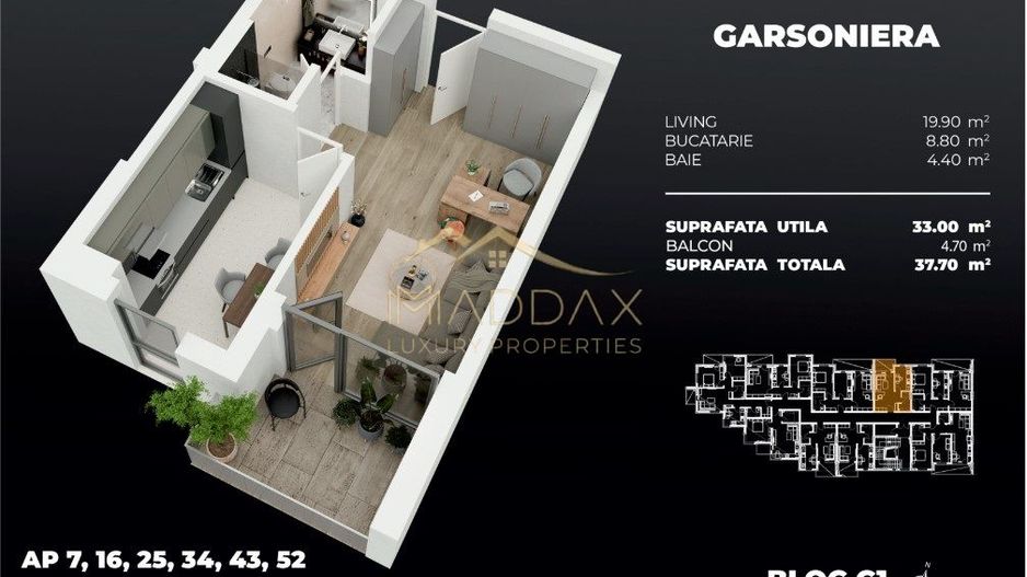 Garsoniera / 37.70 mp/ Popesti Leordeni/ zona Berceni - Poză 5