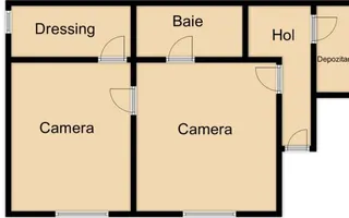 Apartament 2 camere semidecomandat Brasovul vechi - Schiță 23