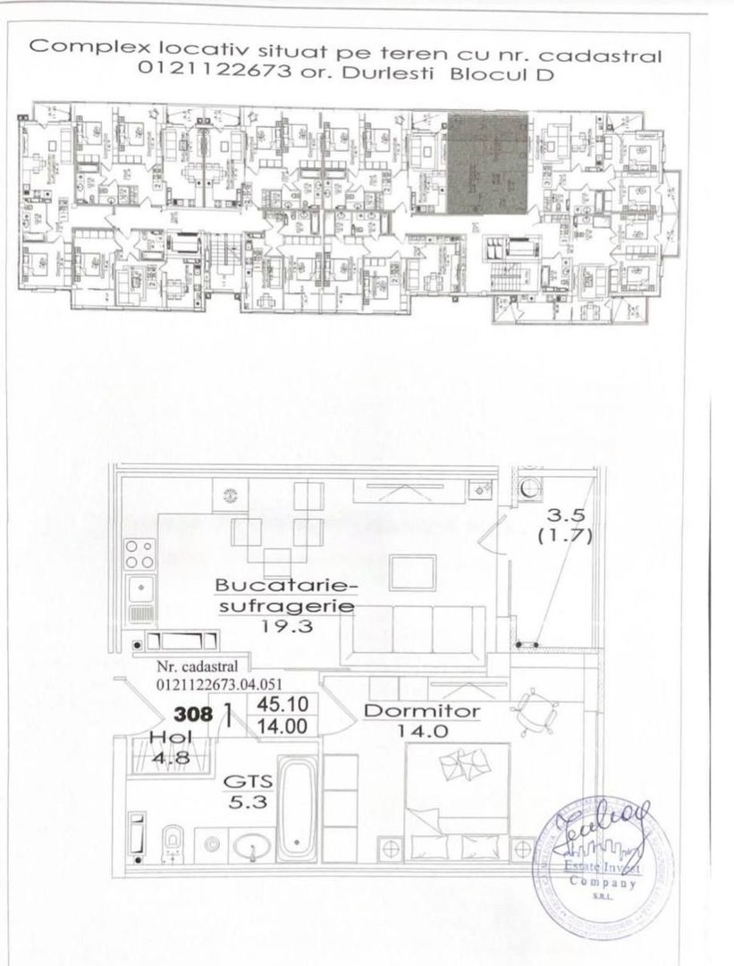 Vânzare, apartament, o cameră, str. Durlești, Dumbrava - Poză 3