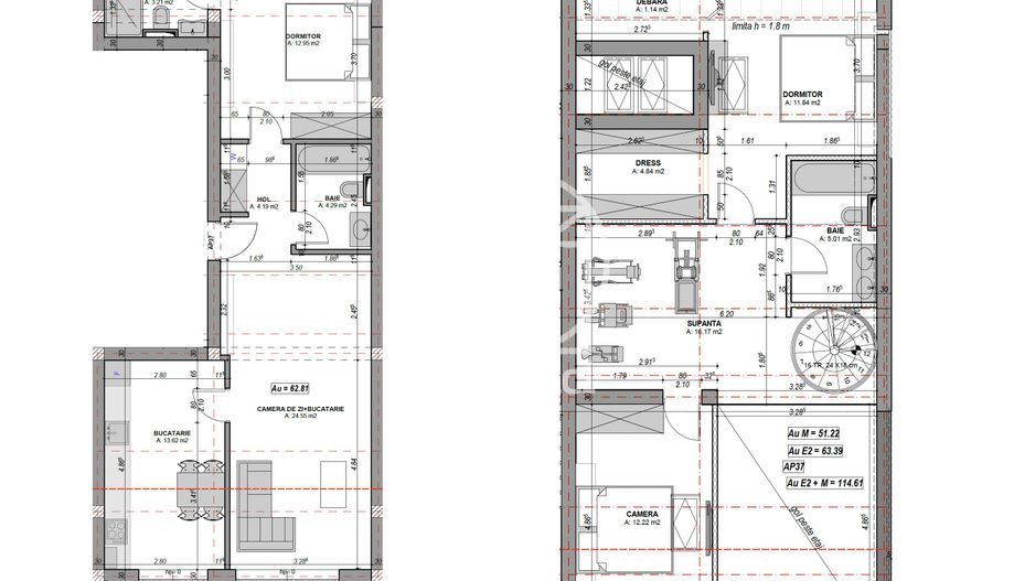 Penthouse 4 camere, 3 bai, dressing, finisat la cheie (NCL-COL-ap.37) - Poză 5