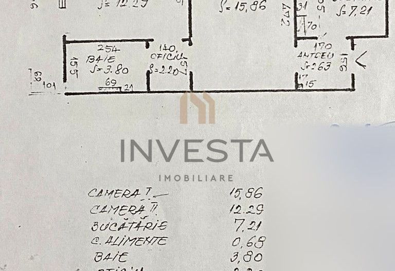Apartament cu 2 camere, etaj intermediar, Gheorgheni, zona Iulius Mall - Schiță 11