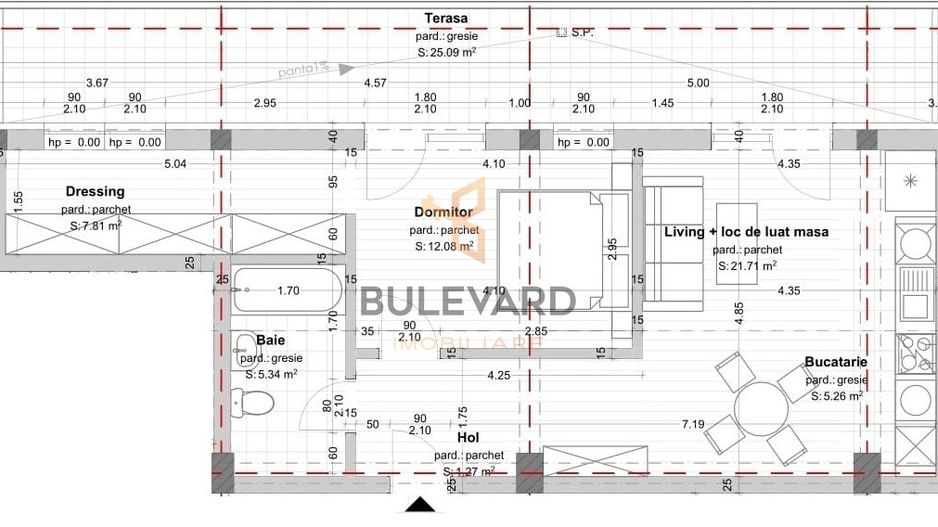 Apartament 2 camere + terasa 25 mp, parcare, bloc nou cu CF - Poză 2