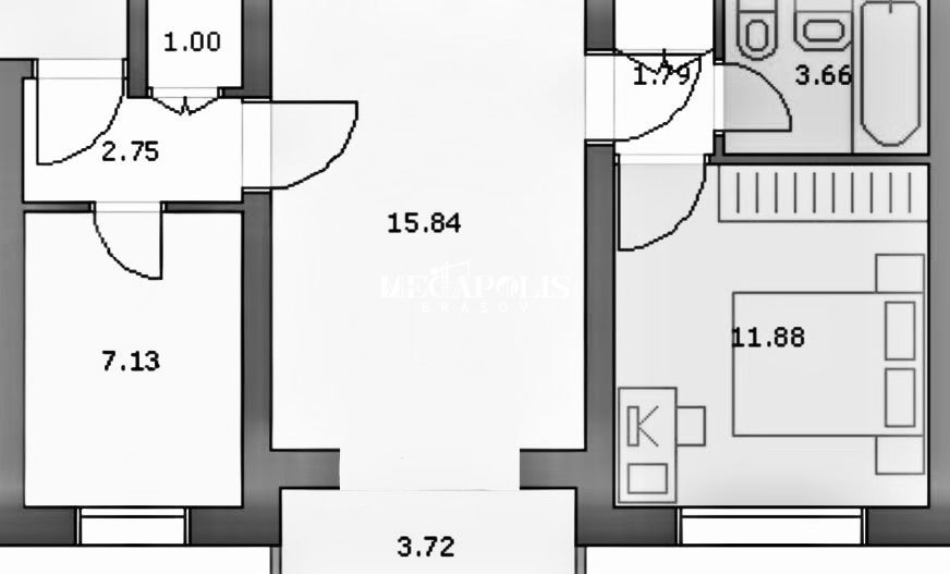 3 Camere / Tractorul / Renovat / Credit - Poză 5