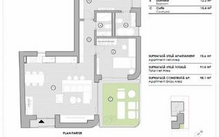 3 CAMERE +CURTE || Bloc boutique || DOMENII - Schiță 16