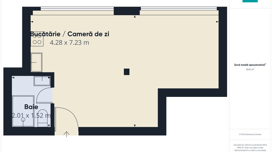 Studio modern în Alfa - Poză 6