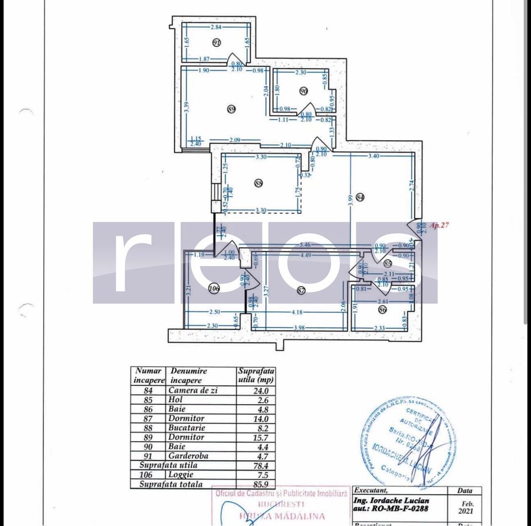 DE VANZARE APARTAMENT MODERN 3 CAMERE CU TERASA -  ZONA AVIATIEI - Poză 9