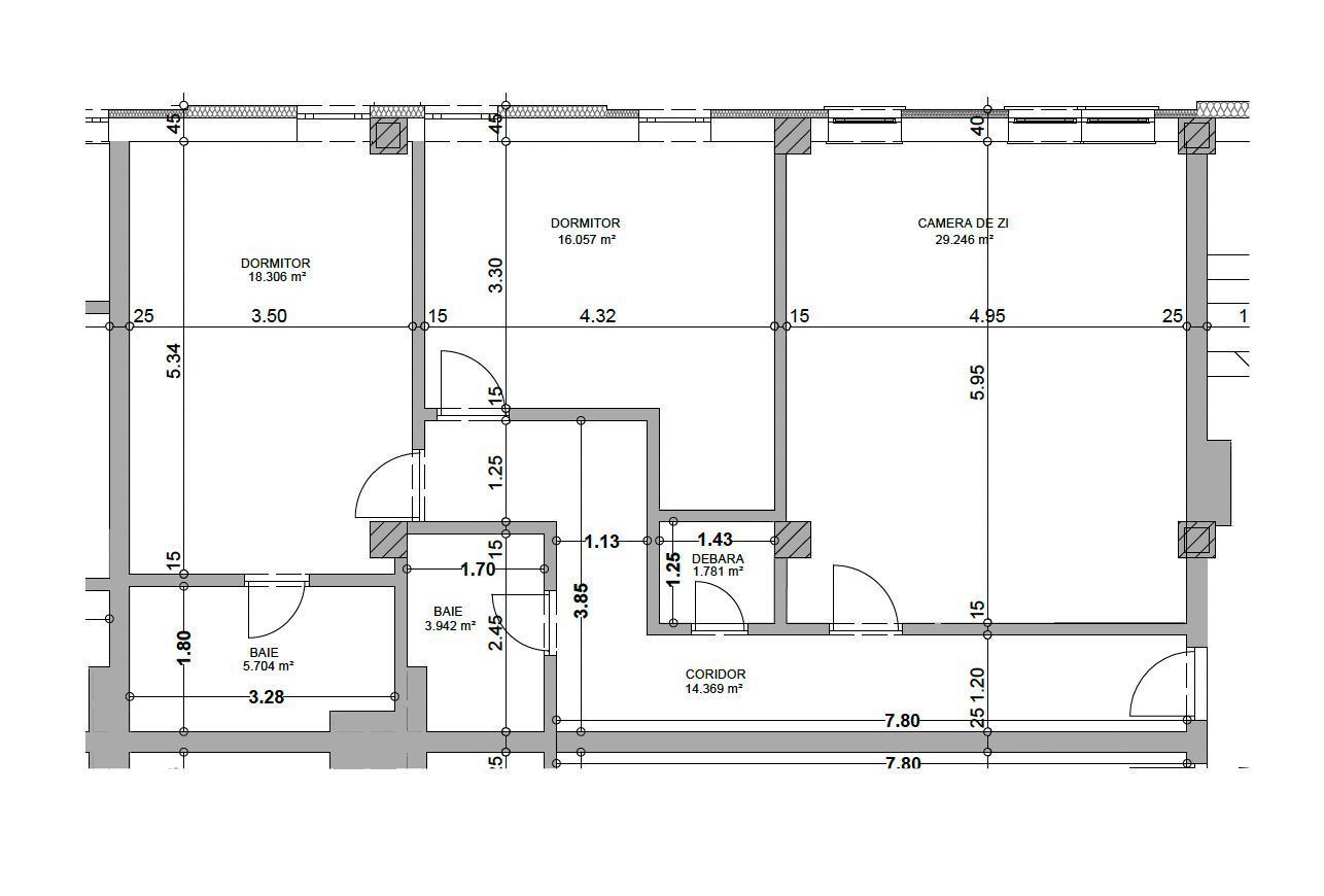 Apartament nou, ultracentral, 3 cam, 89,4 mp. 155 000 E (+TVA ). - Poză 4