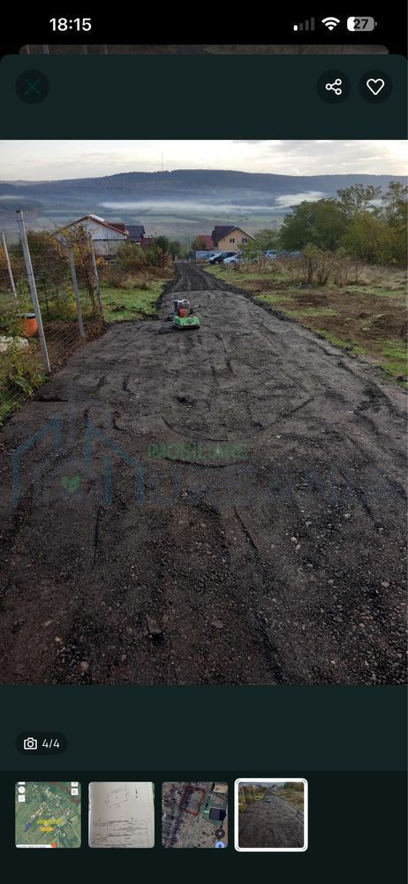 Teren intravilan 493 mp în Ciurea, Iași, vedere panoramică, apă și canalizare, ideal pentru casă - Poză 5