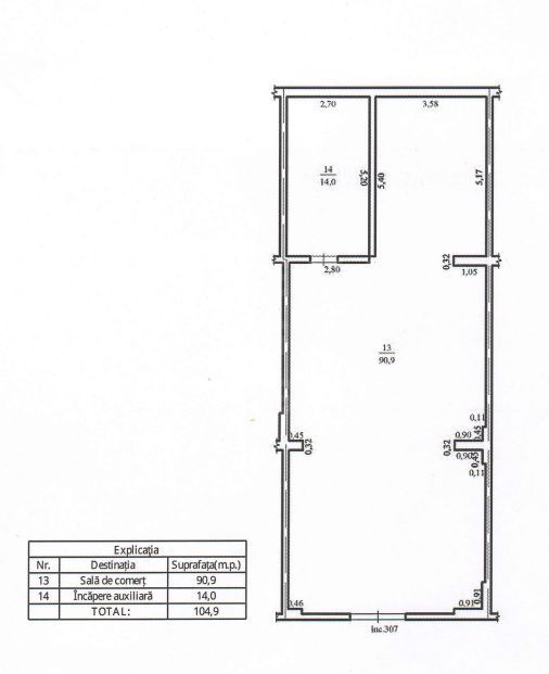 Vânzare, spațiu comercial, 104,9 mp, strada Ioana Radu, Buiucani - Poză 25