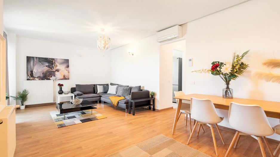 COMISION 0%-Apt 3 camere 75mp superb complet mobilat/utilat vedere lac ParcVerdi - Poză 3