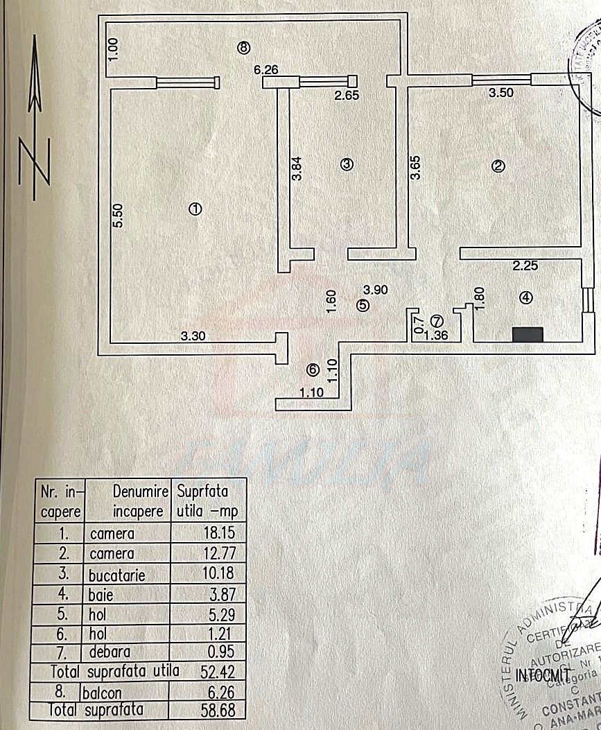 🏡 Apartament spațios 2 camere, decomandat, Mazepa – etaj 8, cu lift - Poză 9