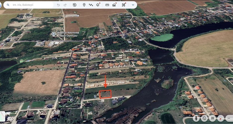 Teren intravilan 540mp  Balotesti Lac - Poză 5