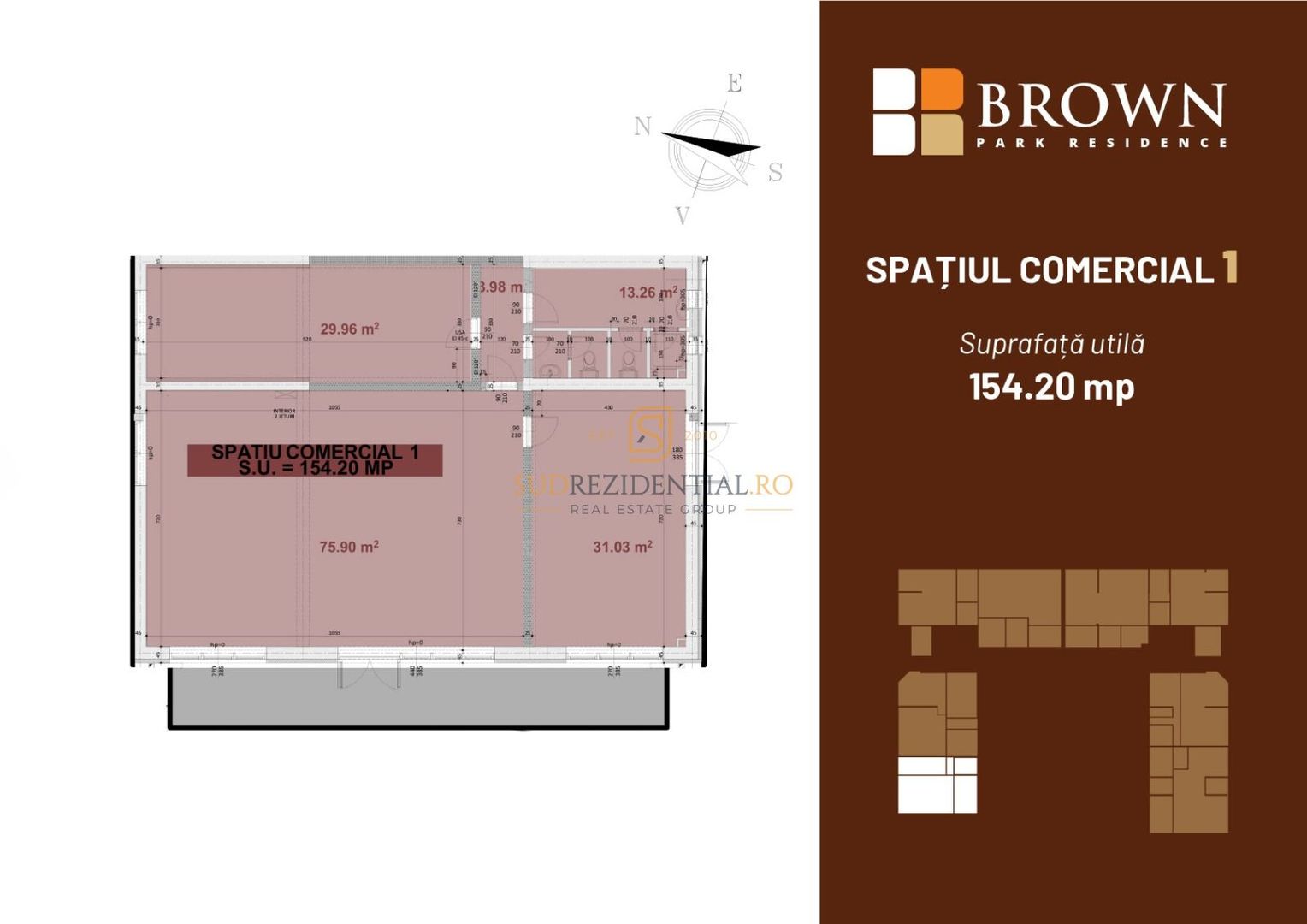 Spatiu Comercial la inchiriere, 154.20 mp, zona Parc Tudor Arghezi - Schiță 8