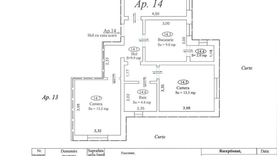 Apartament nr.14 cu 3 camere, boxa si parcare incluse in pret - Poză 4