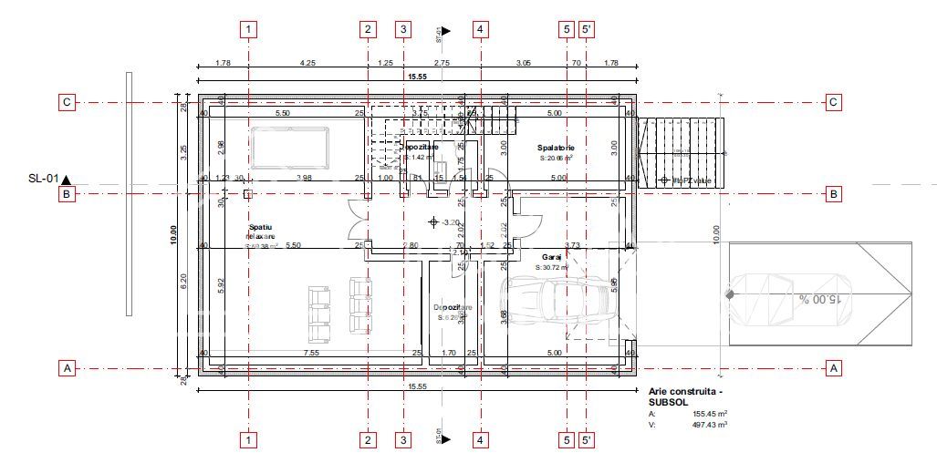 Teren intravilan 720mp cu autorizație, zona bazinul de apă - Schiță 12
