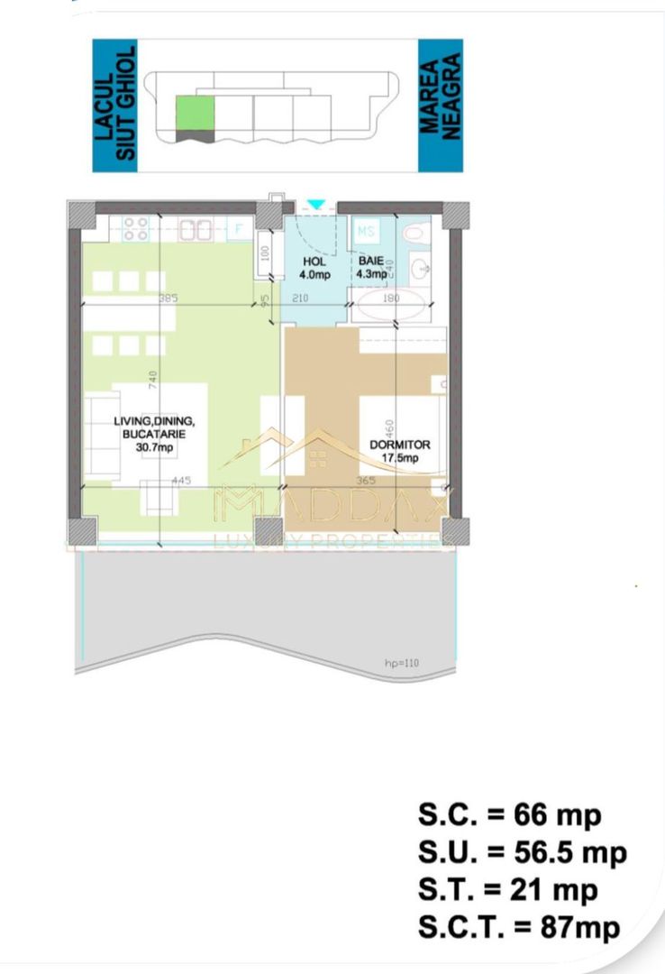 Apartament LUX***Vedere catre MARE***Complex cu piscina//MAMAIA - Poză 19