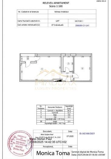 Apartament 2 camere // Bloc Boutique // Parcare inclusa // Straulesti - Schiță 10