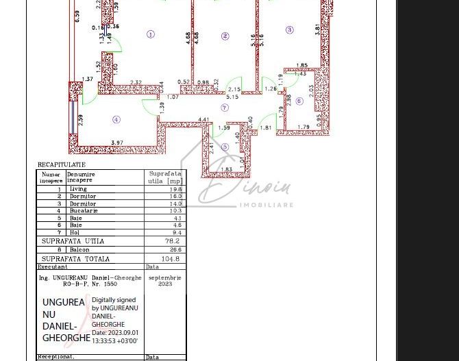 Apartament 3 camere CORTINA NORTH Pipera -105mp, lux, vedere Promenada - Poză 2