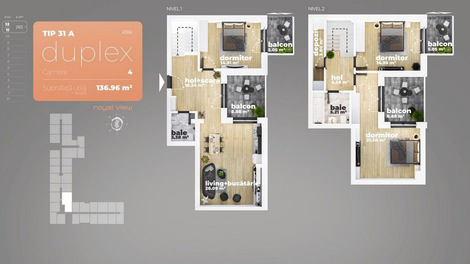 Duplex 4 camere I Piata Sudului I metrou - Poză 12