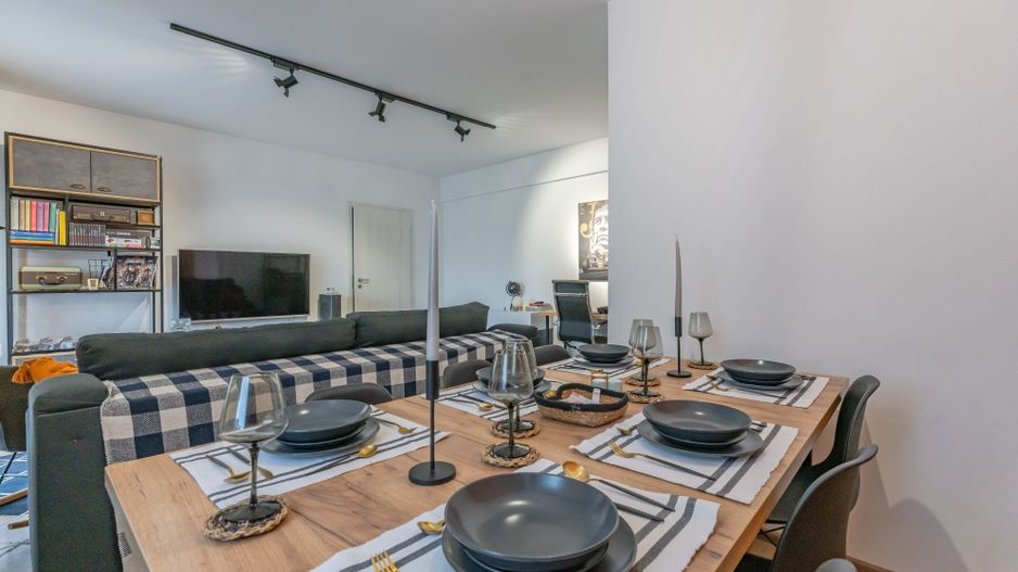 2 camere decomandat mobilat utilat cu gradina - Poză 17