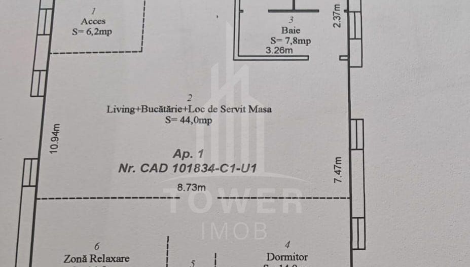 De închiriat – Clădire nouă P+2, 123 mp utili, lift, parcare, zonă centrală - Poză 7