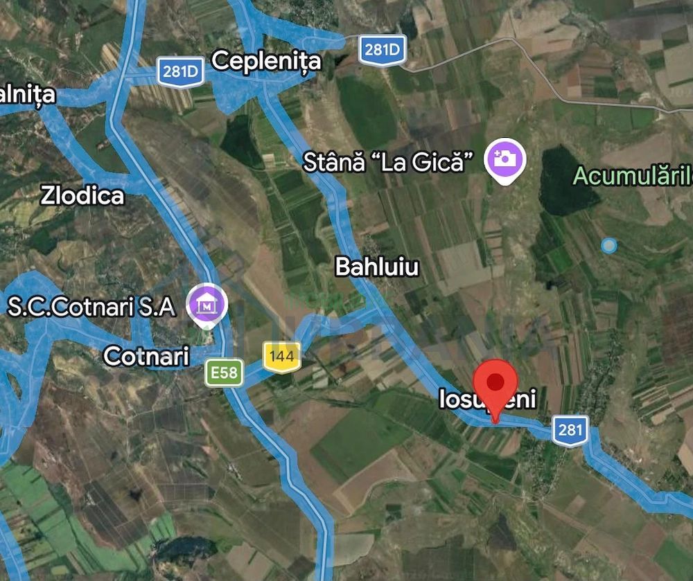 Teren intravilan de vânzare în Cotnari-Iosupeni - Poză 1