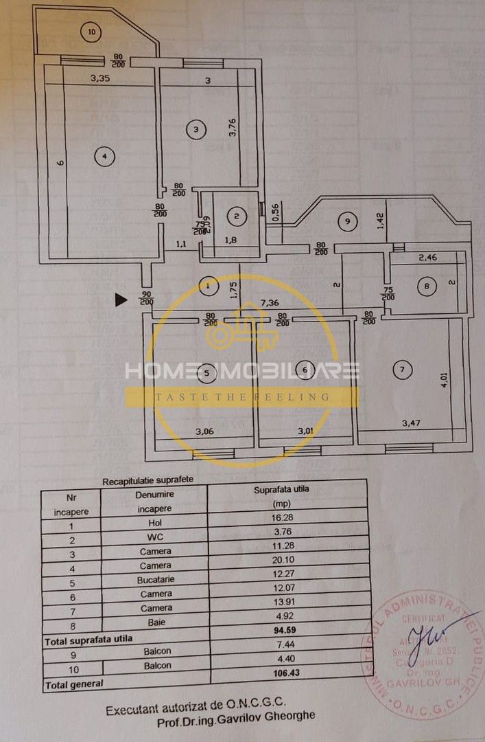 Etaj 1/Apartament 4 Camere-Decomandat 110mp 2 bai-2Balcoane-Esplanada Nicolina! - Poză 14