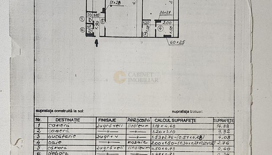 2 Camere | Centrala Proprie | Metrou Lujerului - 5 Minute - Schiță 9