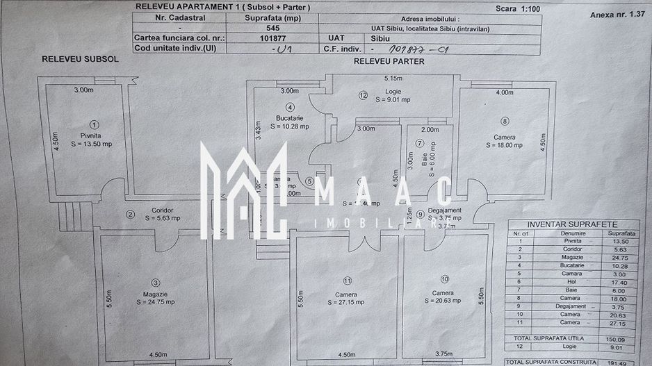 Apartament la casa 4 camere 300 teren zona Centrala - Schiță 2