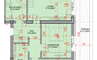 3 Camere | Parcare gratis | Parcul Teilor | Comision 0% Metrou Teclu - Schiță 15