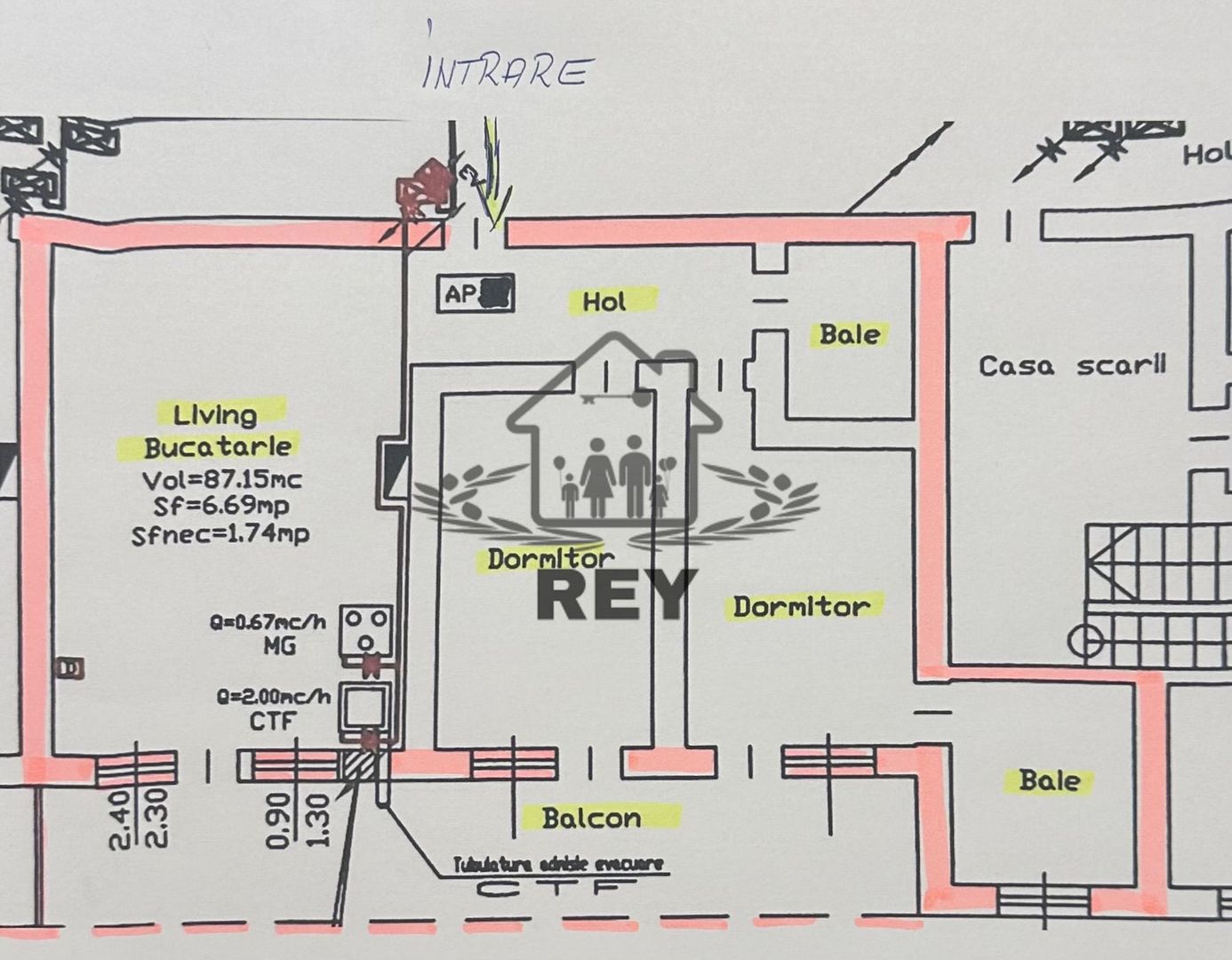 Apartament de vânzare 3 camere zona Balanta-City Residence - Schiță 27