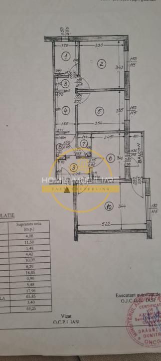 Etaj 1/Apartament 3Camere Decomandat -70mp!/2Bai-Bloc din 1982-Nicolina! - Poză 9