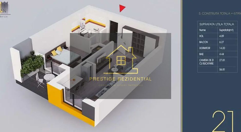 Apartament 2 cam, Direct Dez , Comision 0,  Titan - Poză 1