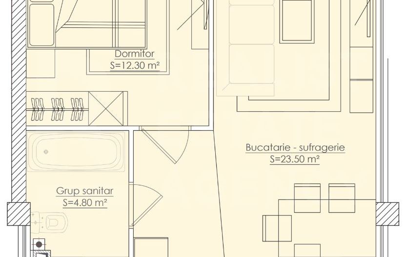 Vânzare, apartament, 1 cameră, str. Dulești, Dumbrava - Poză 3