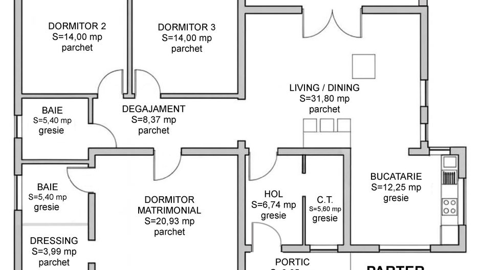 Casa noua parter, 4 camere, teren 616 mp, zona dealuri Oradea, VANZARE - Poză 16