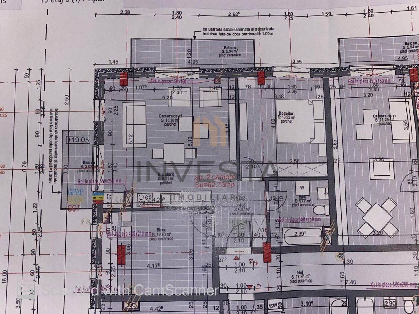 Apartament 3 camere modern constructie noua! Finisaje de top! - Schiță 17