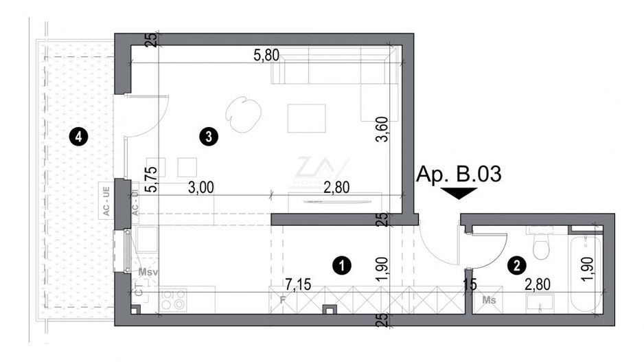 Gradina proprie 34 mp. Finisaje superioare. Loc de parcare. - Poză 5