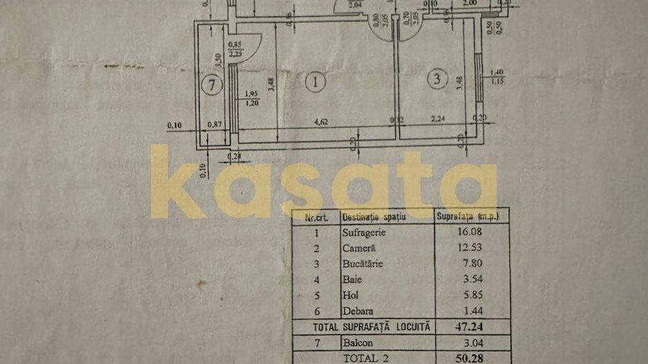 2 Camere | Lujerului | Renovat | Bloc Anvelopat | Lângă Plaza Mall - Schiță 21