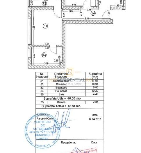 Apartament 2 camere, Metalurgiei Park, Parc Tudor Arghezi, Comision 0% - Schiță 18